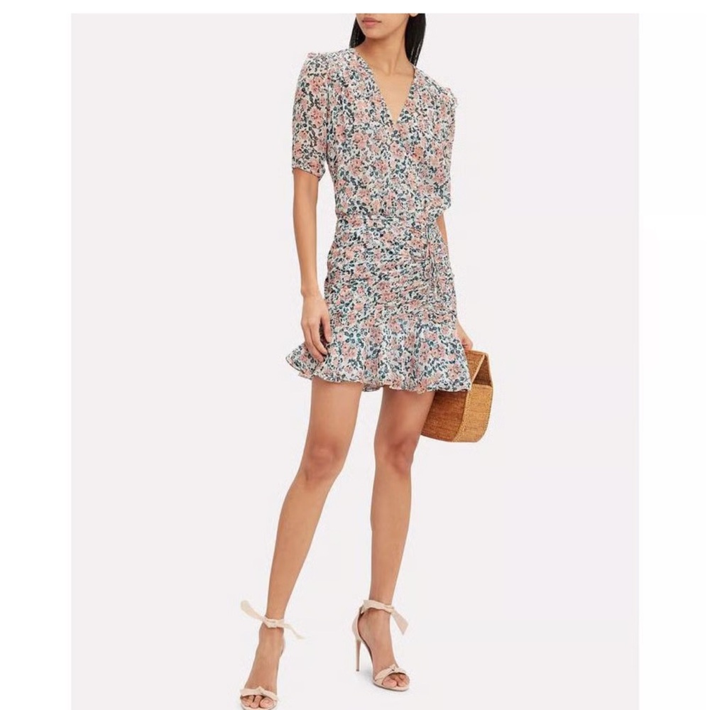 Veronica Beard Dakota Silk Floral Mini Dress NWOT